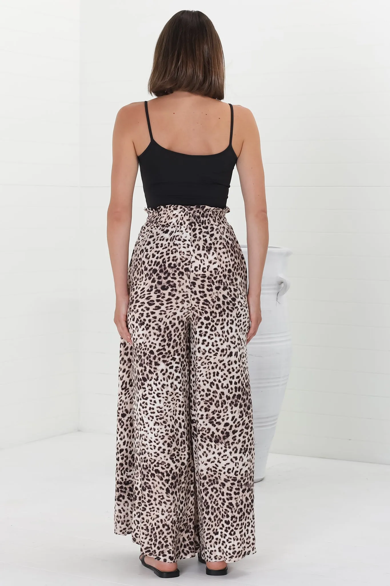 Archer Pants - High Waisted Wide Leg Pants in Tatum Print