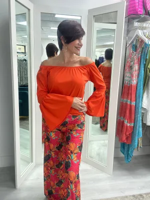 Aruba Shells Palazzo Pant with Bell Flair