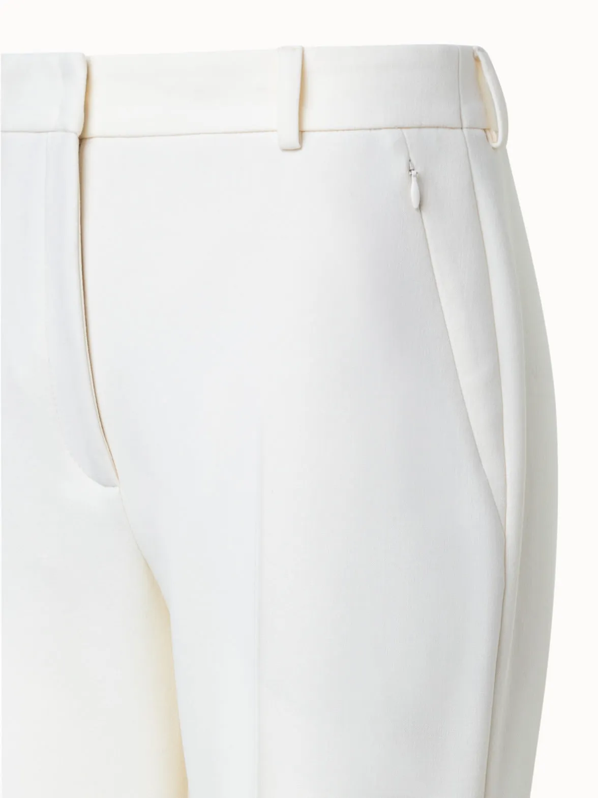 Bootcut Wool Stretch Double-Face Pants