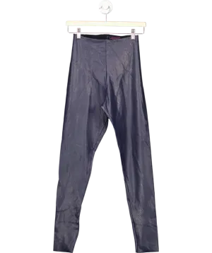 Commando Control Black Faux Leather Trouser UK M