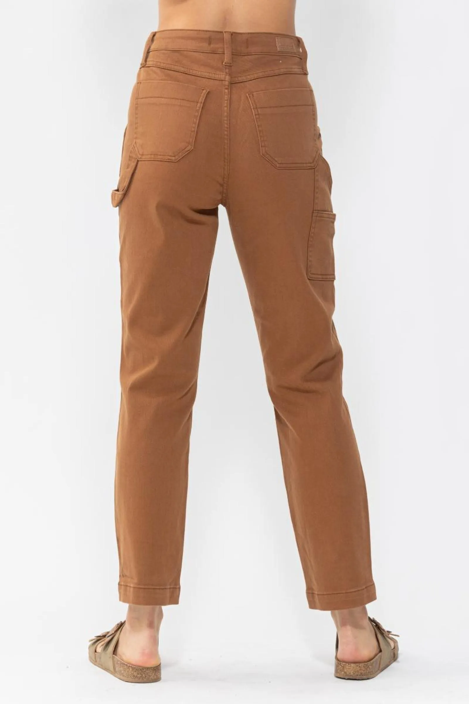 Judy Blue High Waist Brown Utility Slim Denim 88462