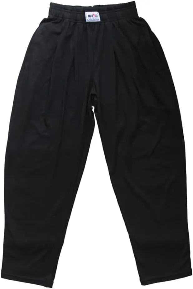 Muscle Alive Men's Baggy Sweatpants Athletic Gym Pants Bodybuilding Fitness Sports Trousers Loose Fit Joggers with Pockets