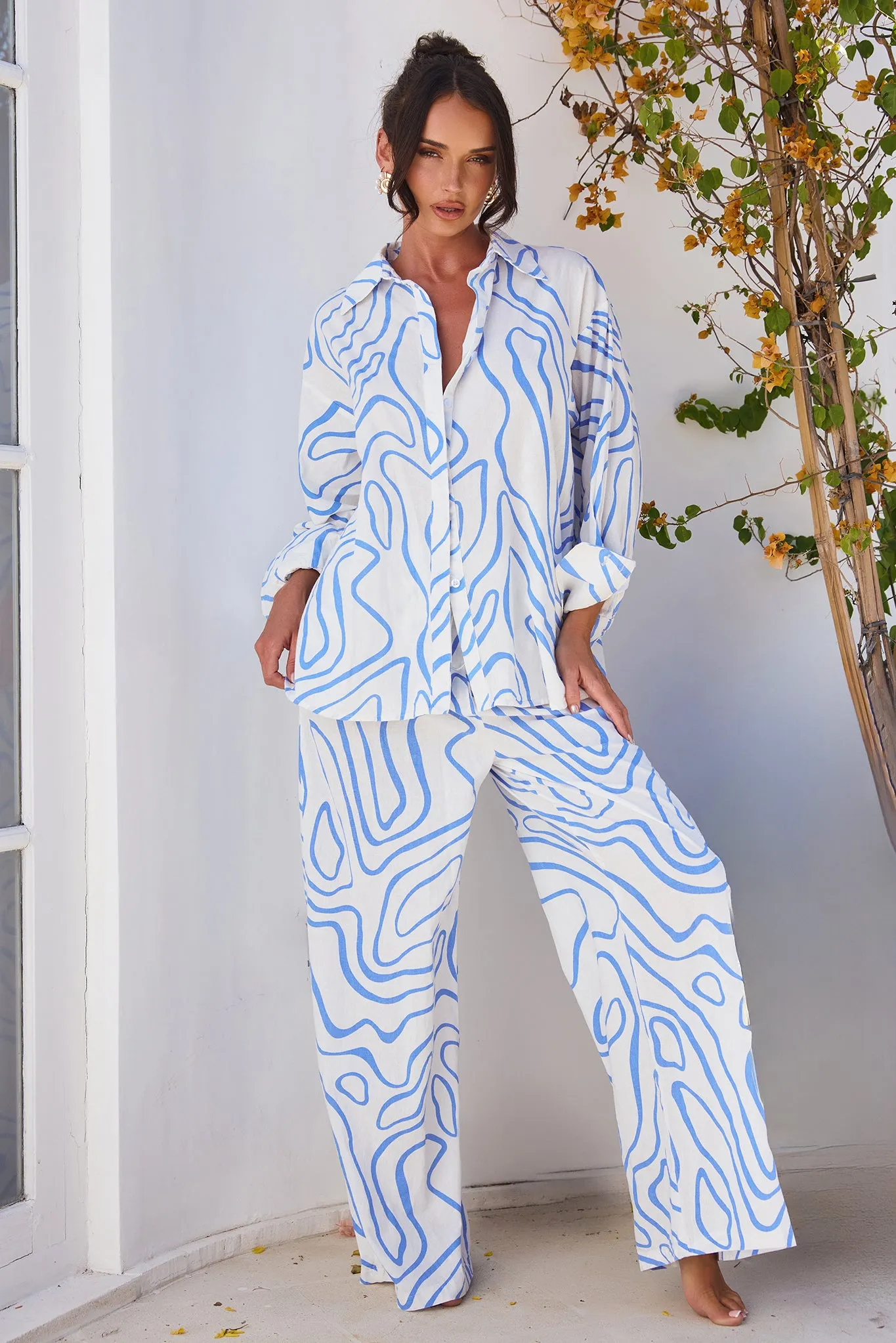 Sunlights In Capri Pants - Blue