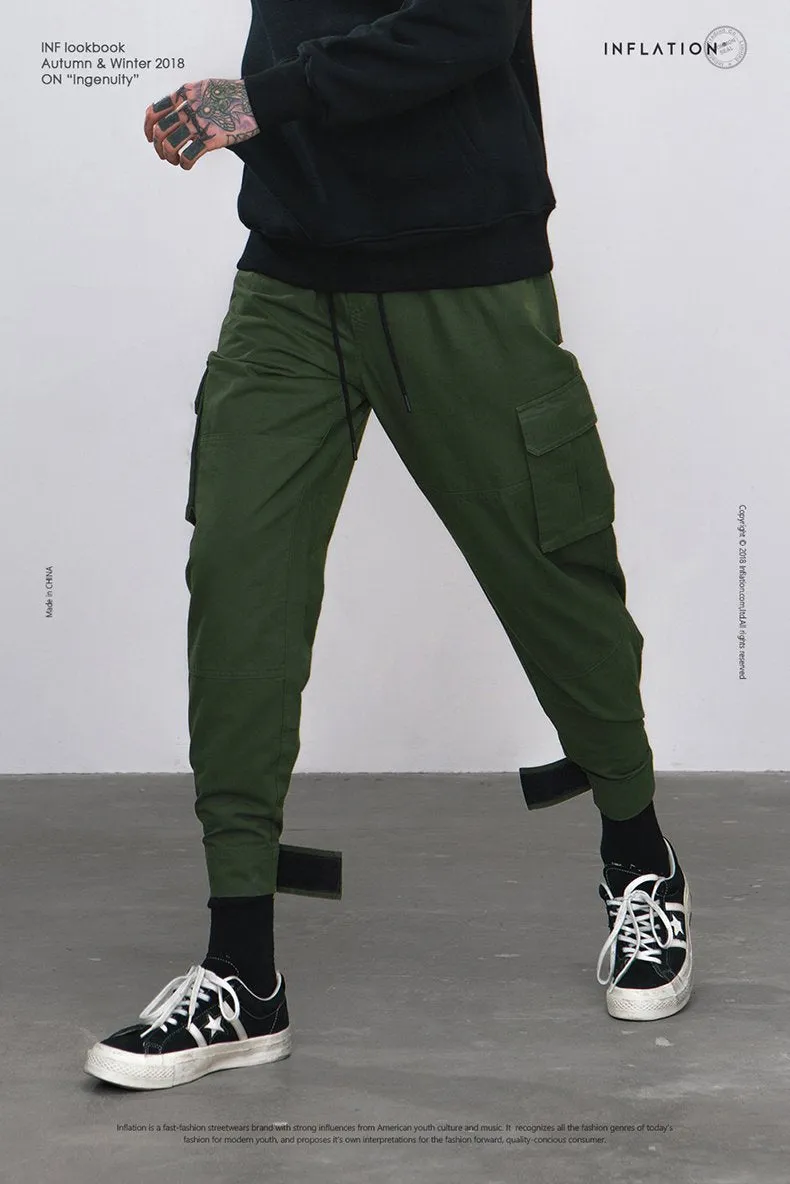 W7567 Ankle Strap Cargo Pants