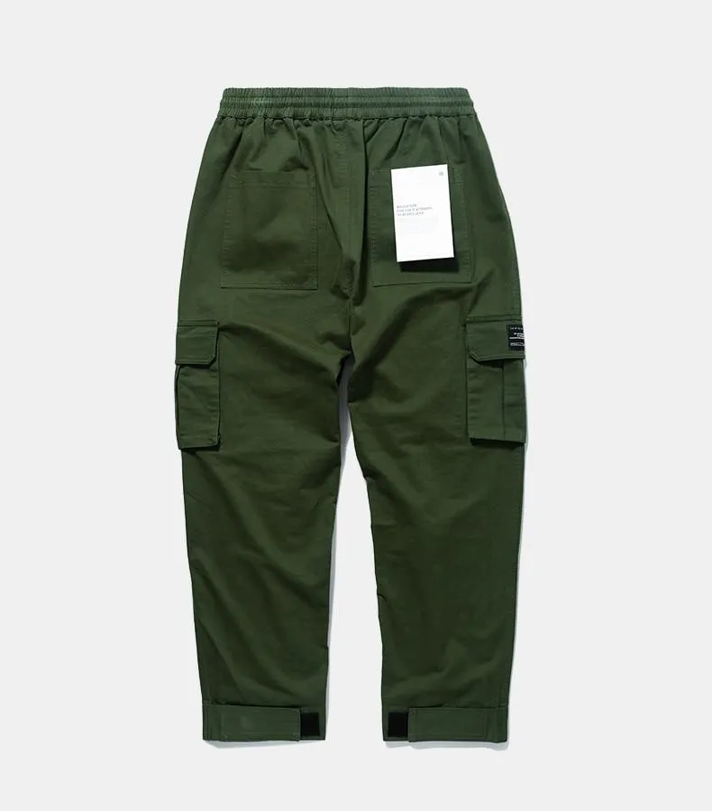 W7567 Ankle Strap Cargo Pants