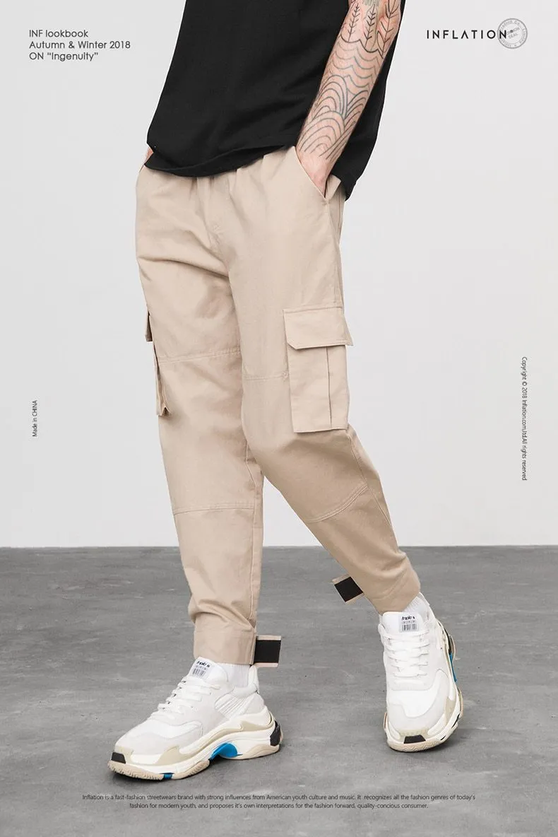W7567 Ankle Strap Cargo Pants